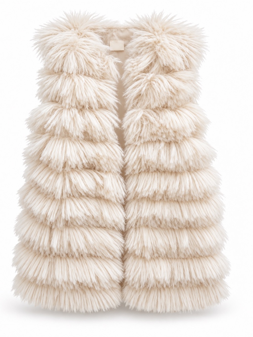 Toddler girls shingled vest